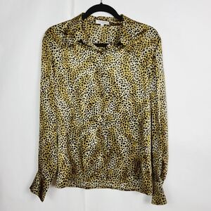 Equipment leopard print blouse